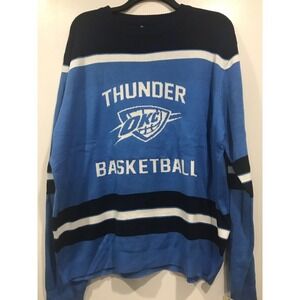 Oklahoma City Thunder NBA Glow in the Dark Men's‎ Ugly Christmas Sweater 2XL
